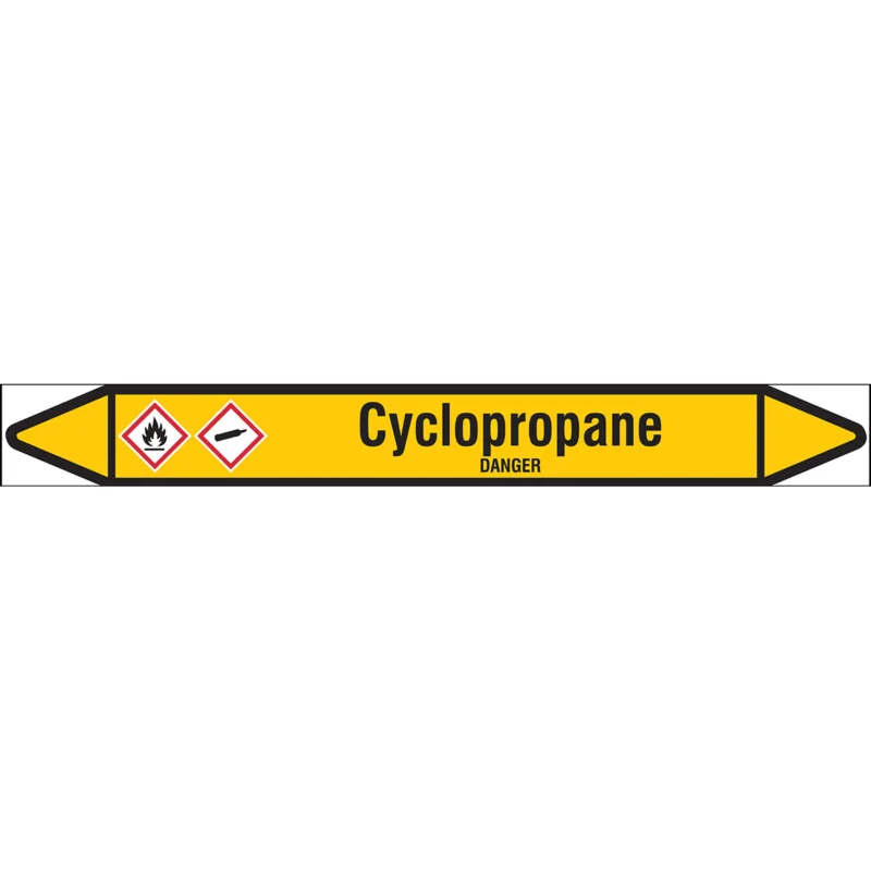 Betrouwbaar Leidingmarkering rol - CYCLOPROPANE355X37RL-T1-LL-P2