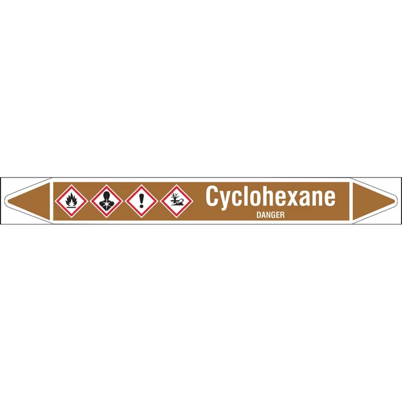 Dagaanbieding Leidingmarkering rol - CYCLOHEXANE250X26RL-T1-LL-P18