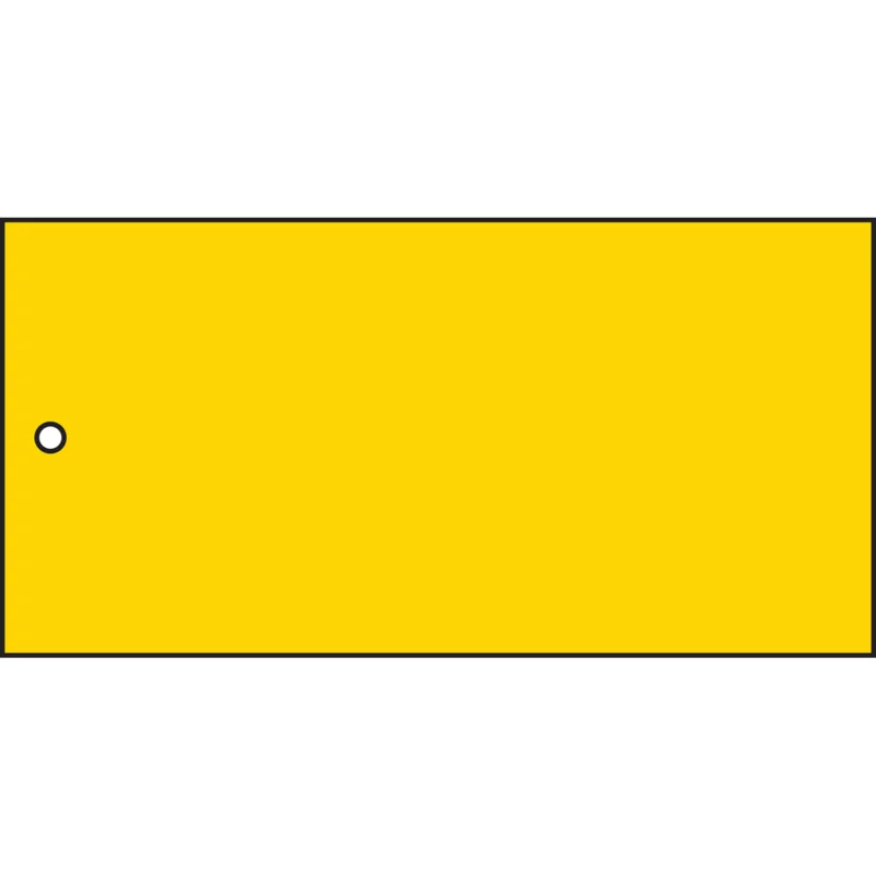 Brady - Tags (Labels & tags) - Werkorderlabels - TAG-F-BLANCO GEEL-75X150MM - 230391 - 86230391 Betrouwbaar