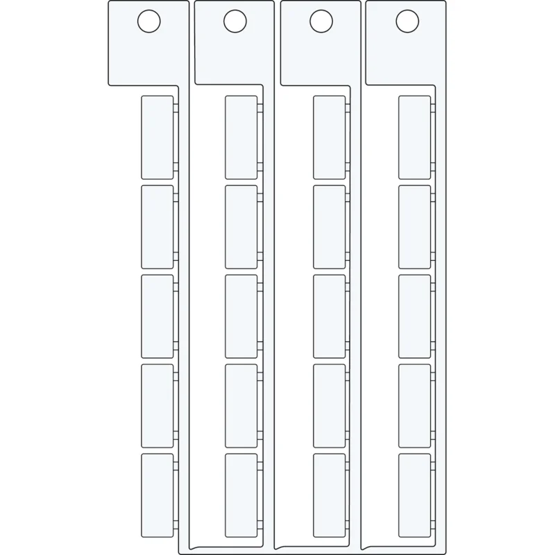 Dagaanbieding Tags - TAG 8 21-TELEMECAN - 1 Pak = 17 Kaart x 20 Tag(s) = 340 Tag(s) per Pak