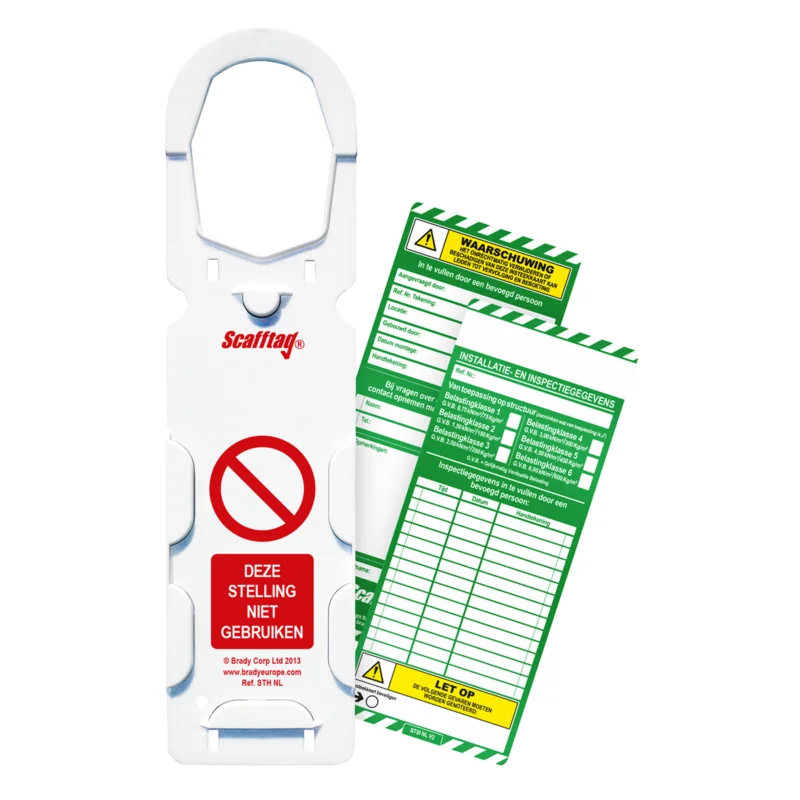 Brady - Tags (Labels & tags) - Scafftag MK1-kit - SCAF-NL-STSH-A - 806756 - 86806756 Merkproduct