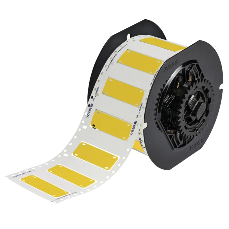 Brady - Algemene draad- en kabelcodering - Heatex-kabelmerkers voor BBP33/i3300-printers - B33-7525-7643-YL - 195561 - 87195561 Populair