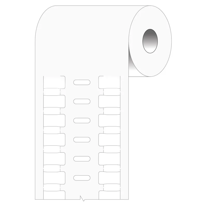 Brady - Algemene identificatie - Thermische transfert DuraSleeve inserts - BPTRDS-10x4,4-7697-WT - 198739 - 87198739 Flitsaanbieding