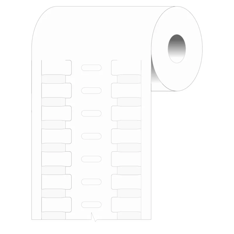 Brady - Algemene identificatie - Thermische transfert DuraSleeve inserts - BPTRDS-12x4,4-7697-WT - 198740 - 87198740 Exclusieve Aanbieding