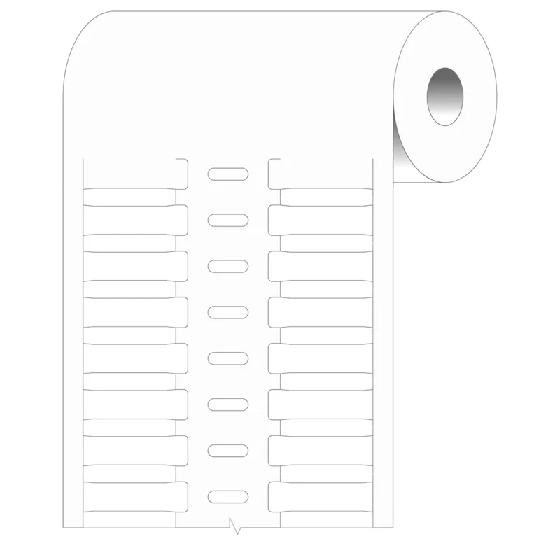 Brady - Algemene identificatie - Thermische transfert DuraSleeve inserts - BPTRDS-23x4,4-7697-WT - 198742 - 87198742 Alleen Vandaag