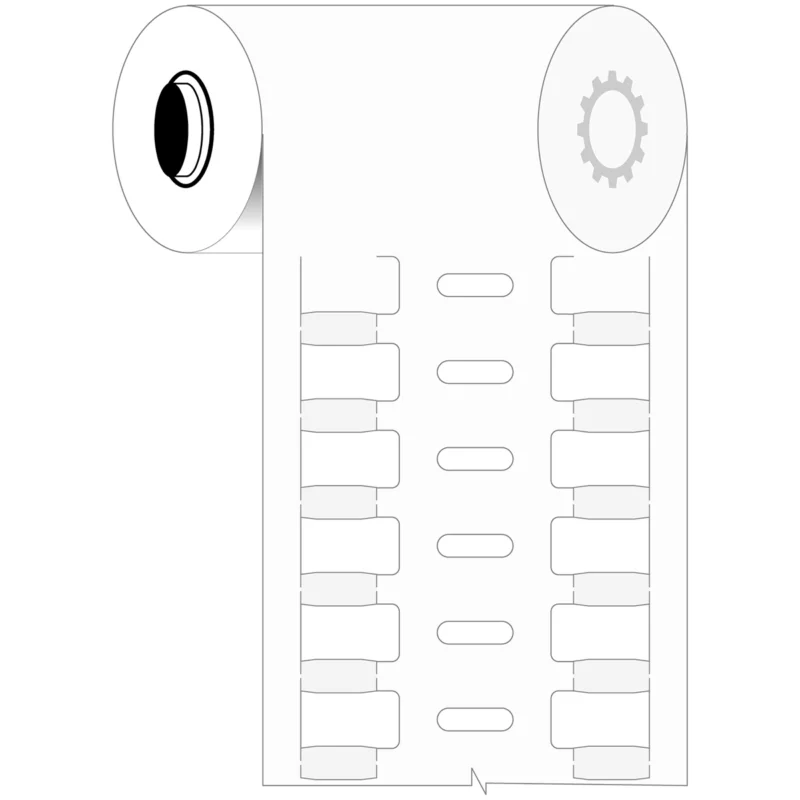 Brady - Algemene identificatie - Thermische transfert DuraSleeve inserts - B33-10x4.4-7697-WT - 198745 - 87198745 Nu Kopen