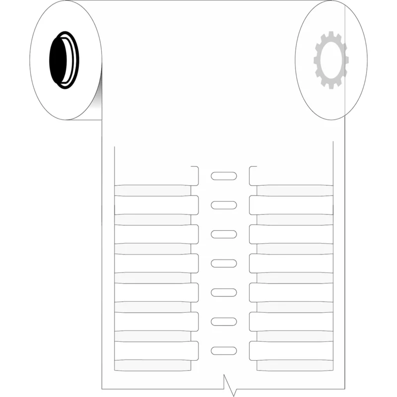 Brady - Algemene identificatie - Thermische transfert DuraSleeve inserts - B33-30x4.4-7697-WT - 198749 - 87198749 Laatste Versie