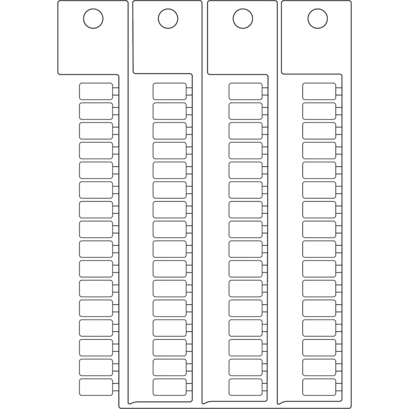 Beperkte Voorraad Printerlabels - TERMINAL BLOCK TAGS .5X10 LEGR.SIEMENS