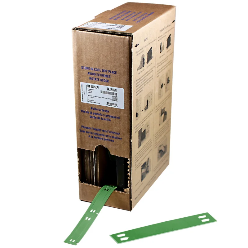 Brady - Algemene identificatie - Bulkrol zonder drager met B-7643-kabeltags voor M710 - BM7-10x60-7643-GN - 311961 - 87311961 Snelle Levering