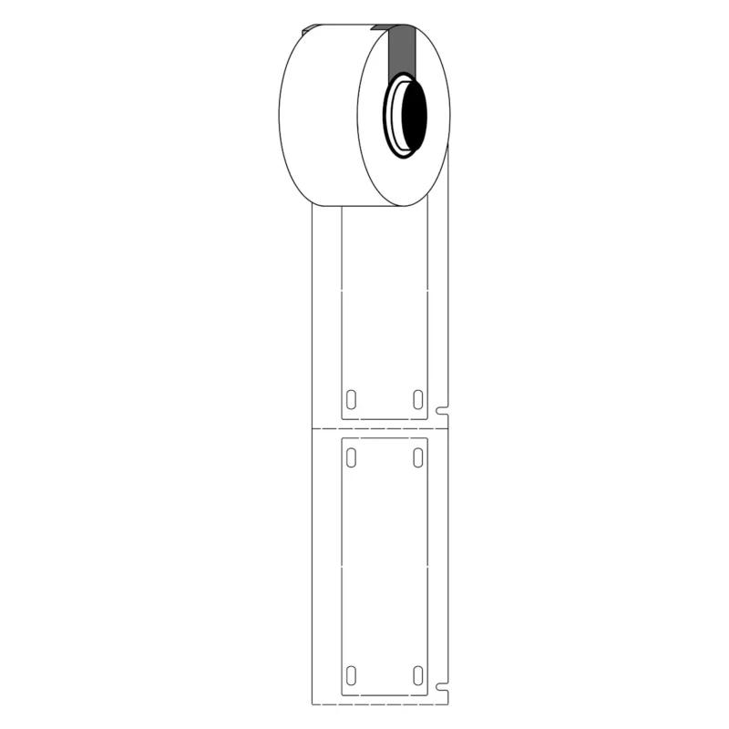 Brady - Algemene identificatie - Polyester kabeltag zonder drager voor M611 en M610 - M6-25x75-B7598-WT - 312082 - 87312082 Express Levering