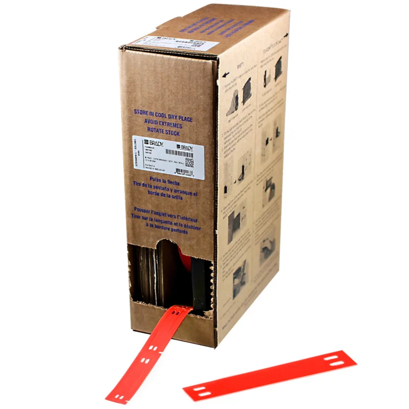 Brady - Algemene identificatie - Bulkrol zonder drager met polyester kabeltags voor M611, M610, BMP61, M710 en BMP71. - BM-10X60-7598-RD - 312145 - 87312145 Lage Kosten
