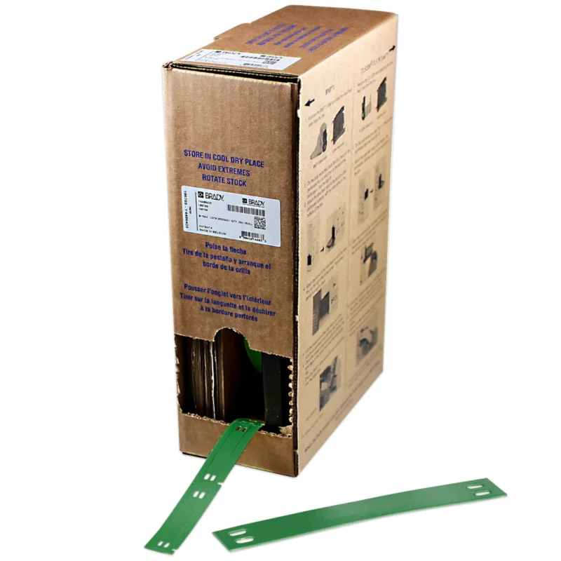 Brady - Algemene identificatie - Bulkrol zonder drager met polyester kabeltags voor M611, M610, BMP61, M710 en BMP71. - BM-10X75-7598-GN - 312151 - 87312151 Meest Verkocht