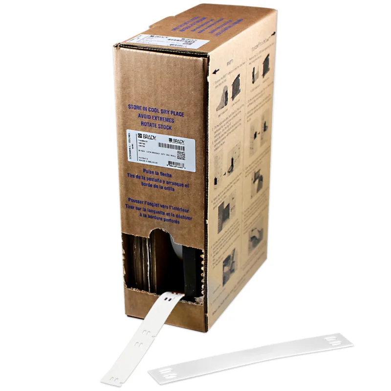 Brady - Algemene identificatie - Bulkrol (zonder drager) met polyester kabeltags voor M611, M610 en M710 - BM-10X75-7598-WT - 312154 - 87312154 Bestseller