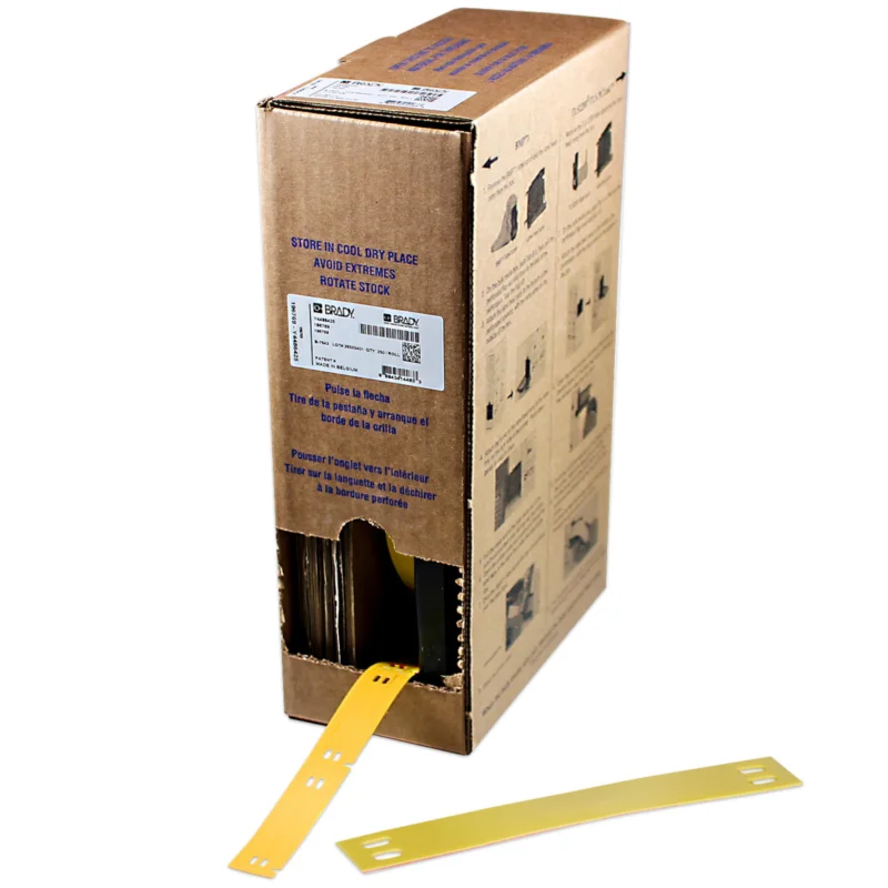 Brady - Algemene identificatie - Bulkrol zonder drager met polyester kabeltags voor M611, M610, BMP61, M710 en BMP71. - BM-10X75-7598-YL - 312155 - 87312155 Bestel Nu