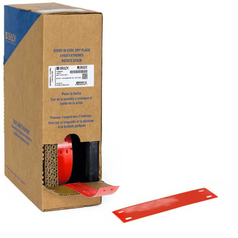 Brady - Algemene identificatie - Bulkrol zonder drager met polyester kabeltags voor M611, M610, BMP61, M710 en BMP71. - BM-15X75-7598-RD - 312159 - 87312159 Seizoensaanbieding