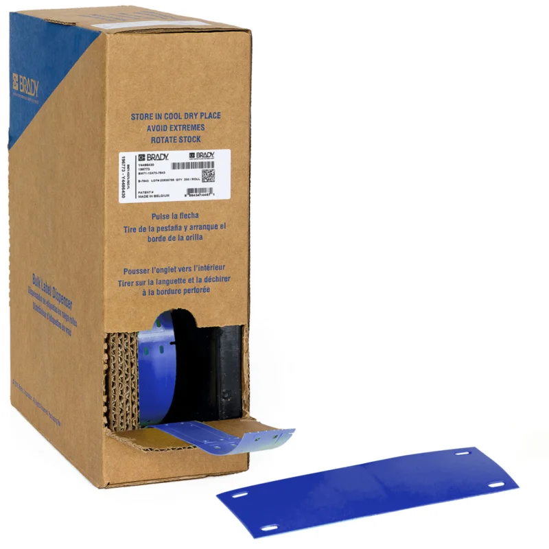 Betrouwbaar Brady - Algemene identificatie - Bulkrol zonder drager met polyester kabeltags voor M611, M610, BMP61, M710 en BMP71. - BM-25X75-7598-BL - 312164 - 87312164