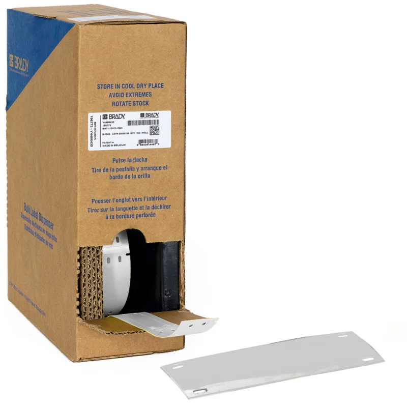Brady - Algemene identificatie - Bulkrol zonder drager met polyester kabeltags voor M611, M610, BMP61, M710 en BMP71. - BM-25X75-7598-SV - 312167 - 87312167 Exclusieve Aanbieding