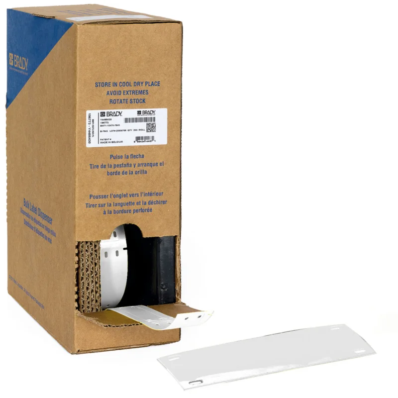 Brady - Algemene identificatie - Bulkrol (zonder drager) met polyester kabeltags voor M611, M610 en M710 - BM-25X75-7598-WT - 312168 - 87312168 Hoge Kwaliteit
