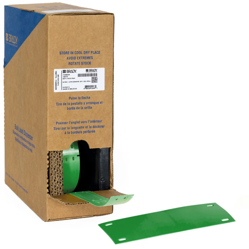 Brady - Algemene identificatie - Bulkrol (zonder drager) met B-7643-kabeltags voor M611, M610 en M710 - BM-25x75-7643-GN - 312179 - 87312179 Gecertificeerd