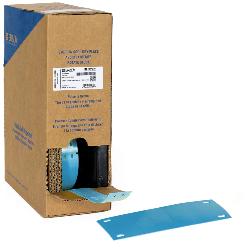 Brady - Algemene identificatie - Bulkrol (zonder drager) met B-7643-kabeltags voor M611, M610 en M710 - BM-25x75-7643-BL - 312178 - 87312178 Hoge Kwaliteit