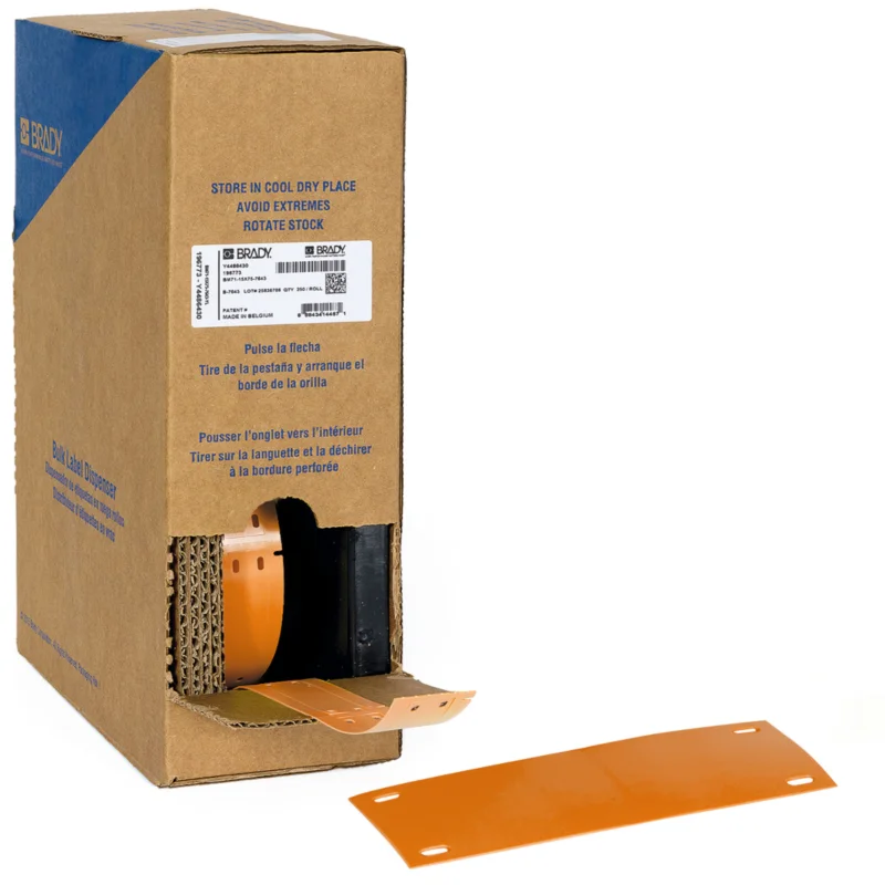 Bestseller Brady - Algemene identificatie - Bulkrol (zonder drager) met B-7643-kabeltags voor M611, M610 en M710 - BM-25x75-7643-OR - 312180 - 87312180