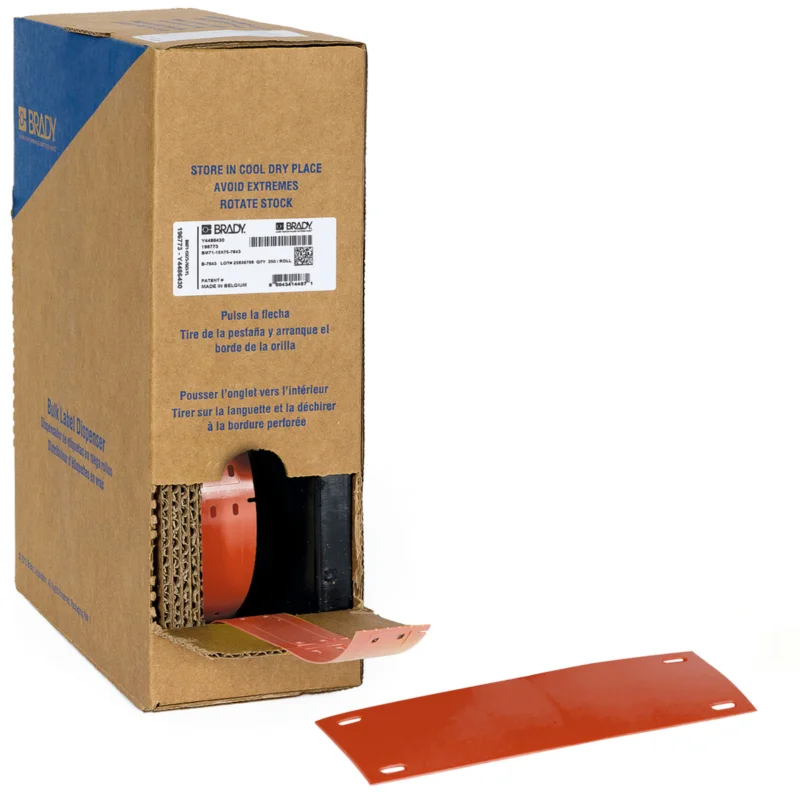 Brady - Algemene identificatie - Bulkrol (zonder drager) met B-7643-kabeltags voor M611, M610 en M710 - BM-25x75-7643-RD - 312181 - 87312181 Seizoensaanbieding