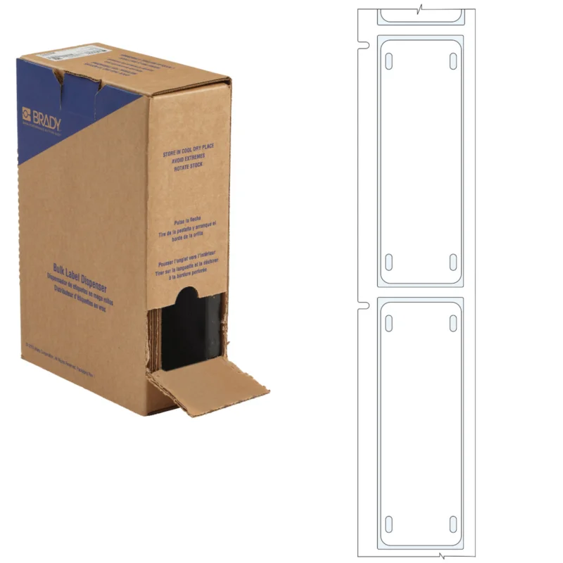 Brady - Algemene identificatie - Bulkrol met polyurethaan kabeltags voor M611, M610 en M710 - BM-25x75-7643-WT-L - 312199 - 87312199 Flitsaanbieding