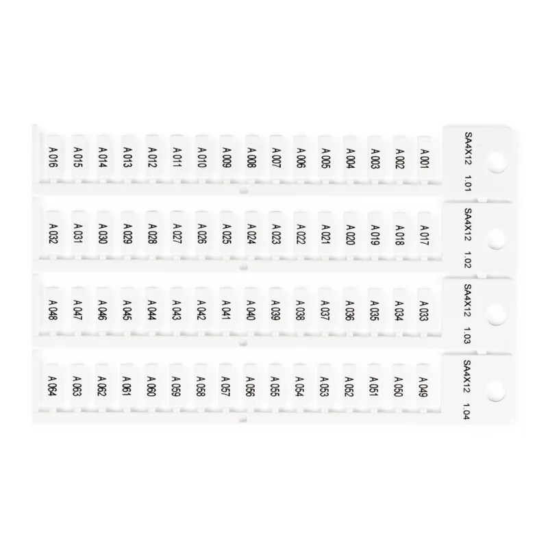 Beperkt Aanbod Printerlabels - TAG 4X12 -4 STICKS WHITE/2048