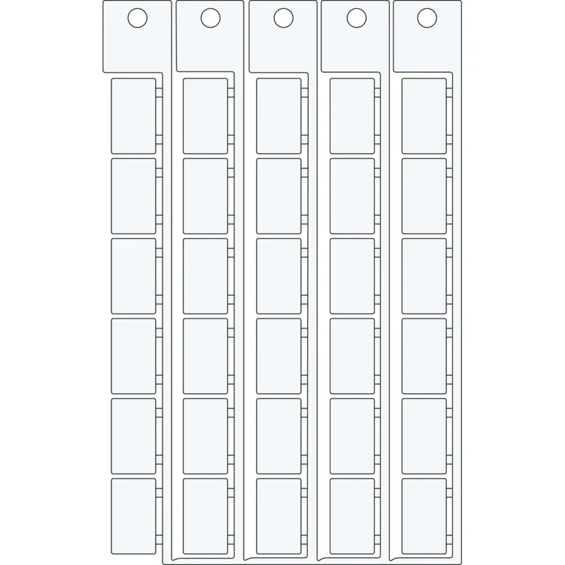 Voordeelprijs Tags - MFC-17x10-WT-ABSS - 1 Pak = 25 Kaart x 30 Tag(s) = 750 Tag(s) per Pak