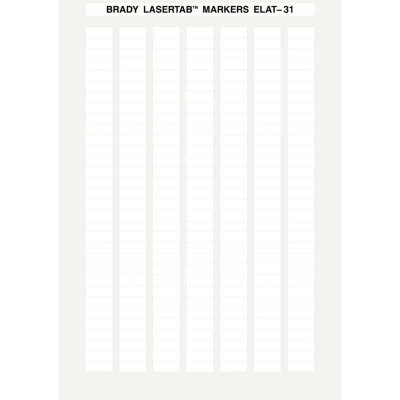 Aanbieding Brady - Labels voor PCB‘s en componenten - LaserTab Labels - ELAT-31-747W-10 - 014387 - 87014387