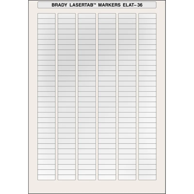 Brady - Labels voor PCB‘s en componenten - LaserTab Labels - ELAT-36-773-10 - 014394 - 87014394 Gereduceerde Prijs
