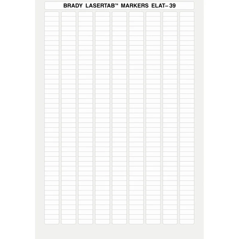 Brady - Labels voor PCB‘s en componenten - LaserTab Labels - ELAT-39-747W-10 - 014401 - 87014401 Beperkt Aanbod