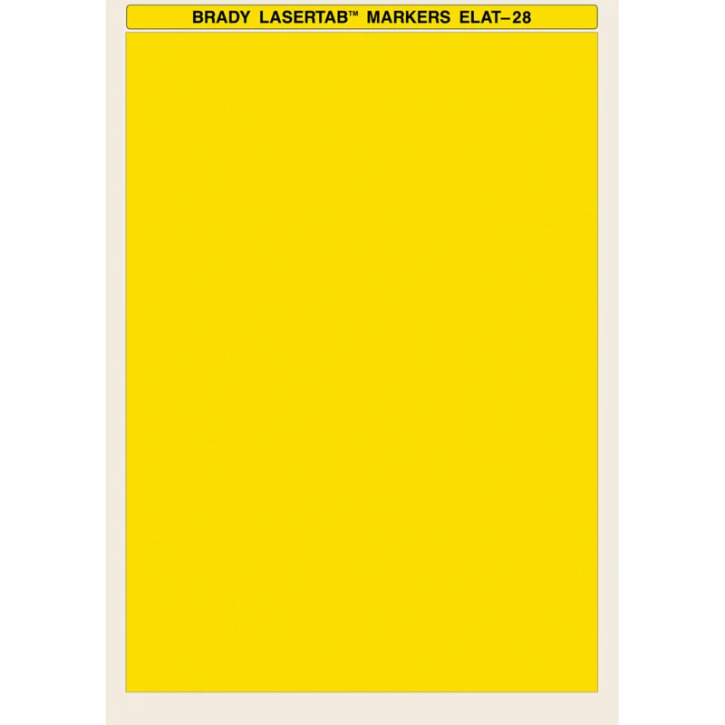 Brady - Labels voor PCB‘s en componenten - LaserTab Labels - ELAT-28-747Y-10SH - 014935 - 87014935 Nieuw