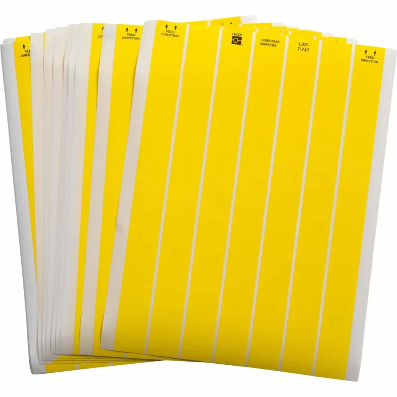 Brady - Labels voor PCB‘s en componenten - LaserTab Labels - LAT-7-747-10-YL - 029789 - 87029789 Direct Beschikbaar