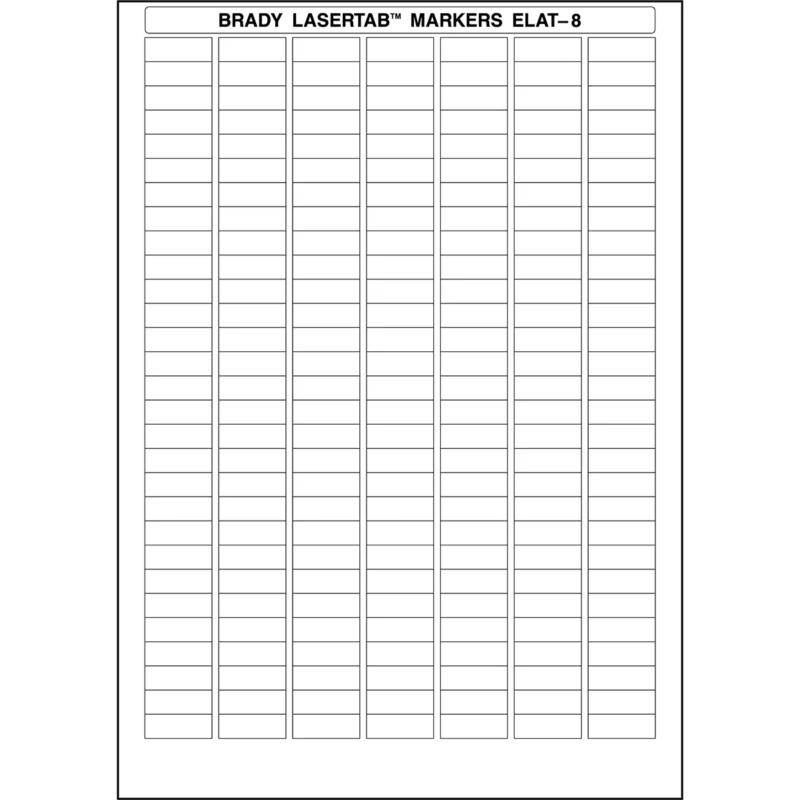 Brady - Labels voor PCB‘s en componenten - LaserTab Labels - ELAT-8-747W - 029841 - 87029841 Express Levering