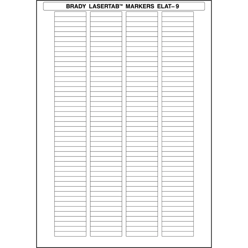 Betaalbaar Brady - Labels voor PCB‘s en componenten - LaserTab Labels - ELAT-9-747W - 029843 - 87029843