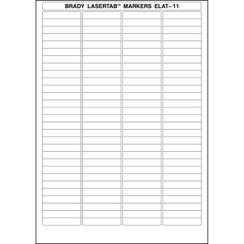 Brady - Labels voor PCB‘s en componenten - LaserTab Labels - ELAT-11-747 - 029846 - 87029846 Betrouwbaar