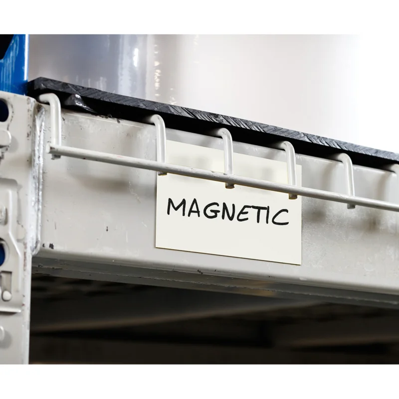 Brady - Voorbedrukte labels - Blanco beschrijfbare magnetische labels - BLANK MAGNETIC LABELS B-859 77X108MM - 234978 - 86234978 Direct Verzonden