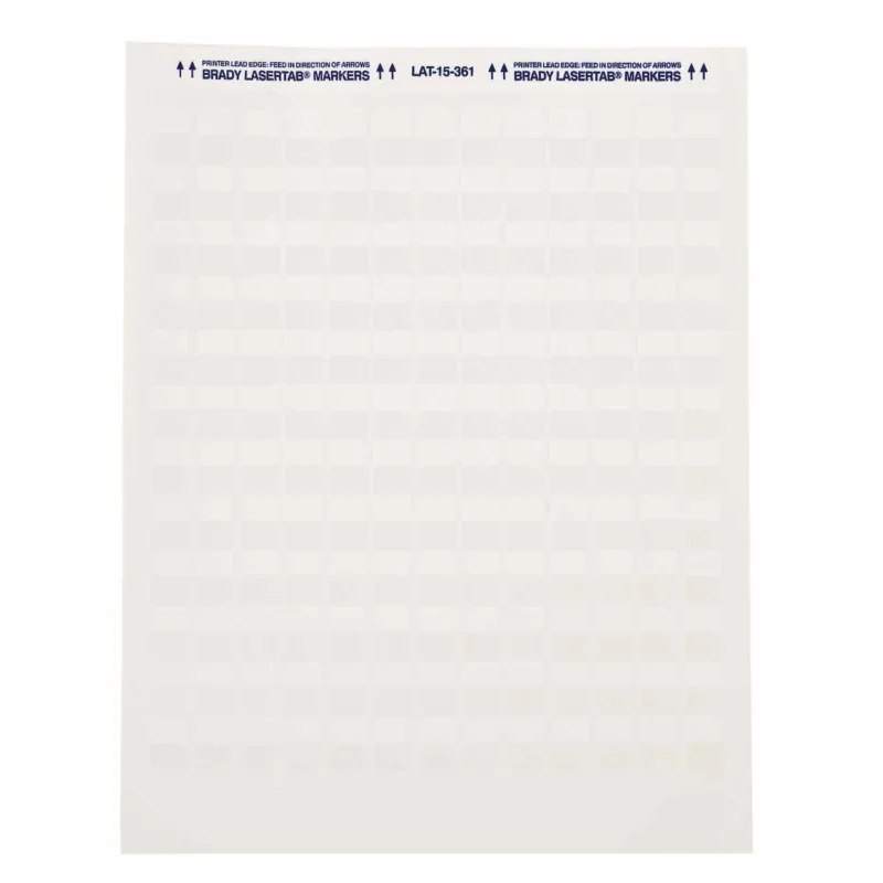 Brady - Algemene identificatie - LaserTab Labels - LAT-19-361-1 - 029744 - 87029744 Veilige Betaling