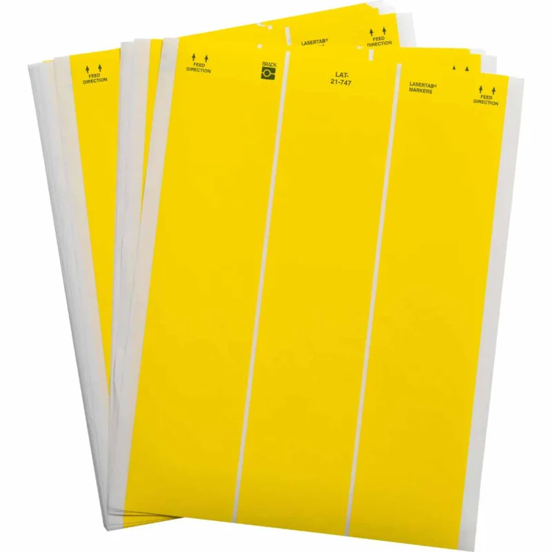 Brady - Algemene identificatie - LaserTab Labels - LAT-21-747-1-YL - 029795 - 87029795 Populair