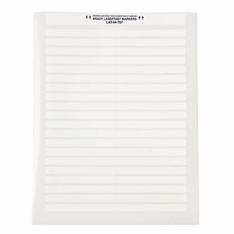 Brady - Algemene identificatie - LaserTab Labels - LAT-44-707-2.5 - 029829 - 87029829 Veilige Betaling