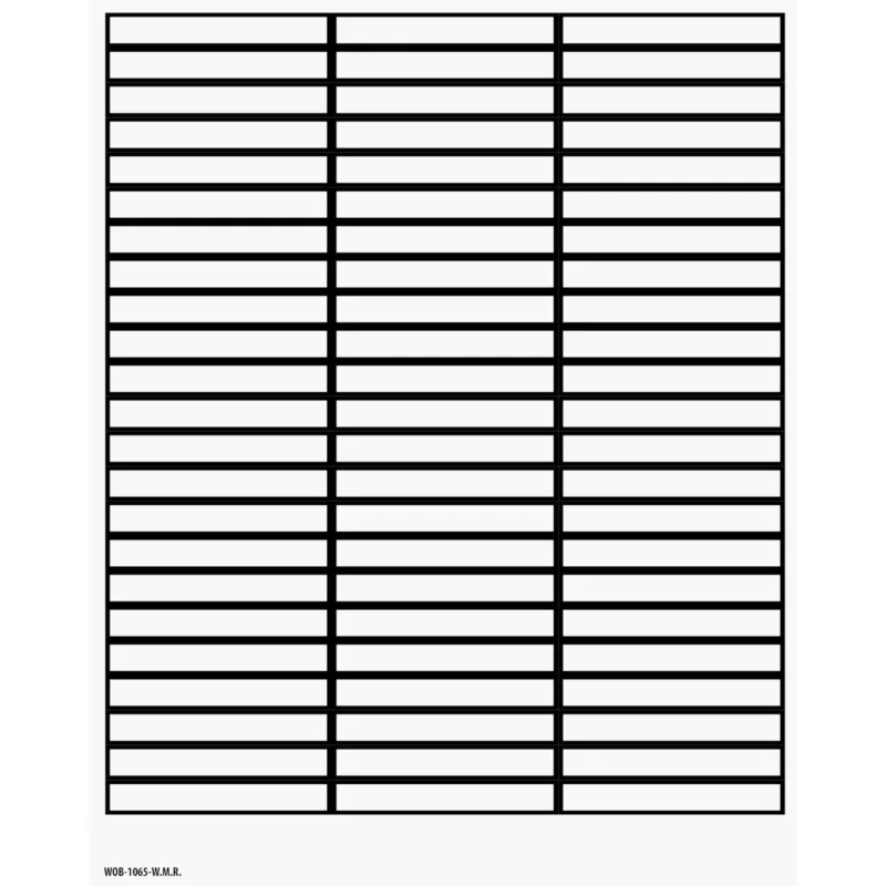 Brady - Algemene identificatie - Blanco beschrijfbare labels op vellen - WOB-1065-W.M.R. - 101815 - 87101815 Actieprijs