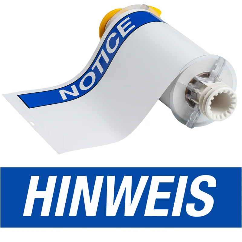 Brady - Algemene identificatie - BBP85 Labels - Vinyl 178x254 HINWEIS - B85-178x254-595-HINWEIS - 130801 - 87130801 Lage Prijs