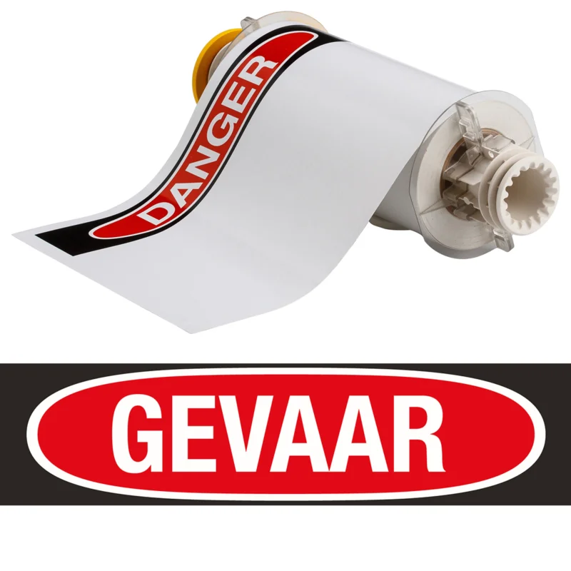 Brady - Algemene identificatie - BBP85 Labels - Vinyl 178x254 GE VAAR - B85-178x254-595-GEVAAR - 130806 - 87130806 Finale Uitverkoop