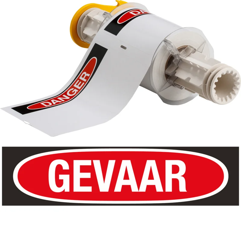 Brady - Algemene identificatie - BBP85 Labels - Vinyl 102x152 GE VAAR - B85-102x152-595-GEVAAR - 130804 - 87130804 Meest Verkocht