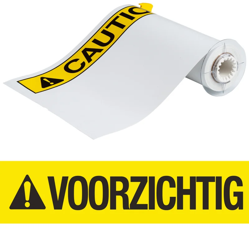 Brady - Algemene identificatie - BBP85 Labels - Vinyl 254x356 VOORZICHTIG - B85-254x356-7569-VOORZICHTIG - 140891 - 87140891 Lage Kosten