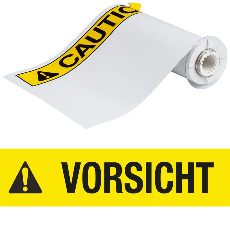 Brady - Algemene identificatie - BBP85 Labels - Vinyl 254x356 VORSICHT - B85-254x356-7569-VORSICHT - 140893 - 87140893 Lage Prijs