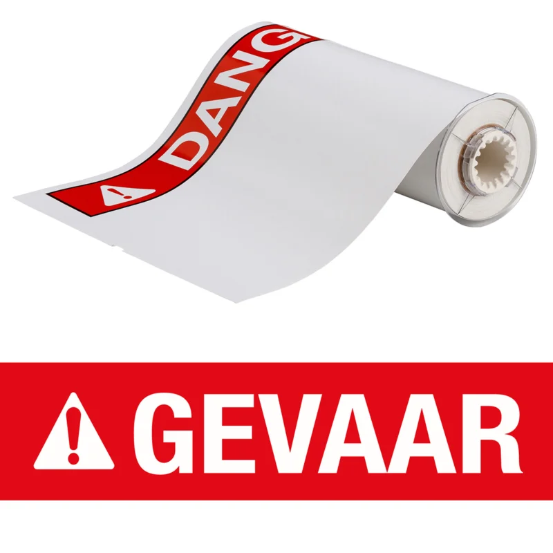 Brady - Algemene identificatie - BBP85 Labels - Vinyl 254x356 GE VAAR - B85-254x356-7569-AN-GEVAAR - 140894 - 87140894 Dagaanbieding