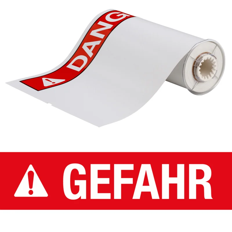 Brady - Algemene identificatie - BBP85 Labels - Vinyl 254x356 GEFAHR - B85-254x356-7569-AN-GEFAHR - 140895 - 87140895 Bestseller