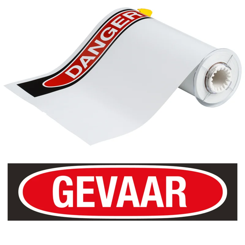 Brady - Algemene identificatie - BBP85 Labels - Vinyl 254x356 GE VAAR - B85-254x356-7569-OS-GEVAAR - 140899 - 87140899 Nieuw